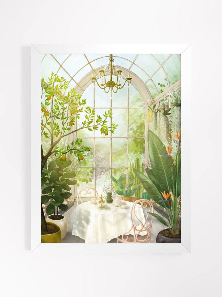 Framed Art Print - Afternoon Tea in the Conservatory product image (1)