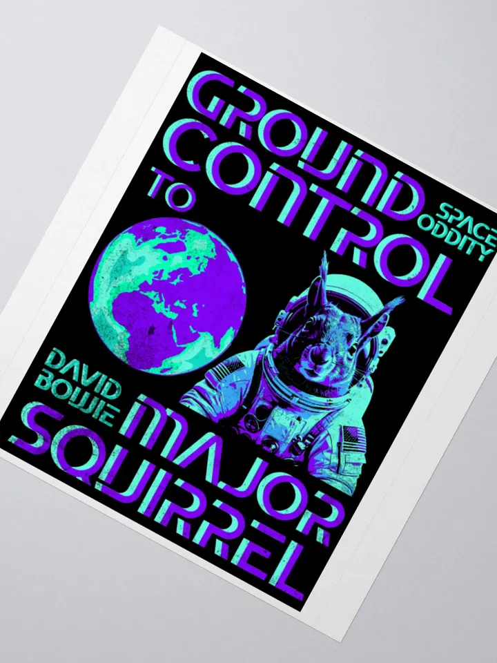 Ground Control to Major Squirrel Sticker Set product image (5)