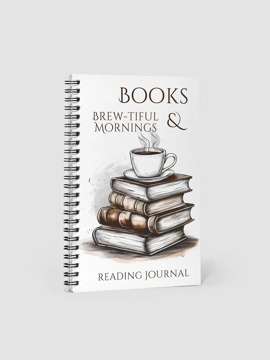 Elegant reading journal for coffee lovers with a steaming cup of coffee product image (3)