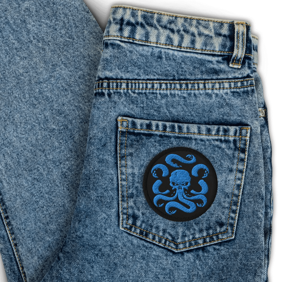Basic Blue Embroidered Patch product image (3)