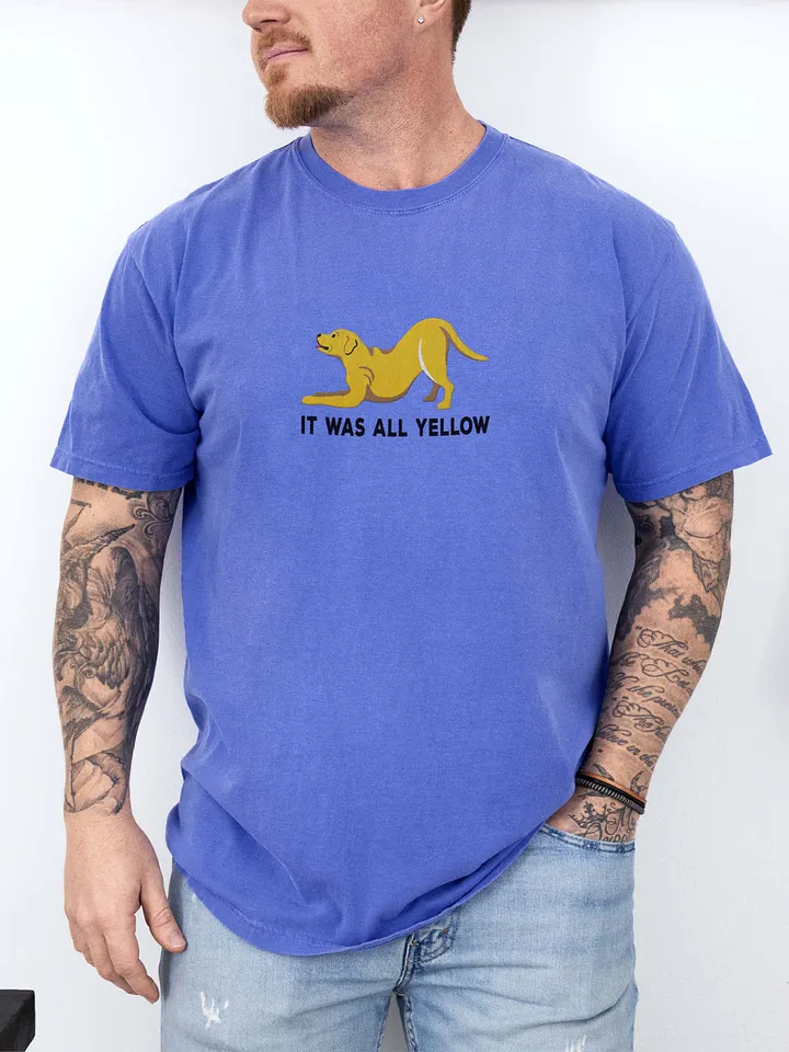 It Was All Yellow T-Shirt(Embroidered) of a Labrador Retriever(Yellow) product image (2)