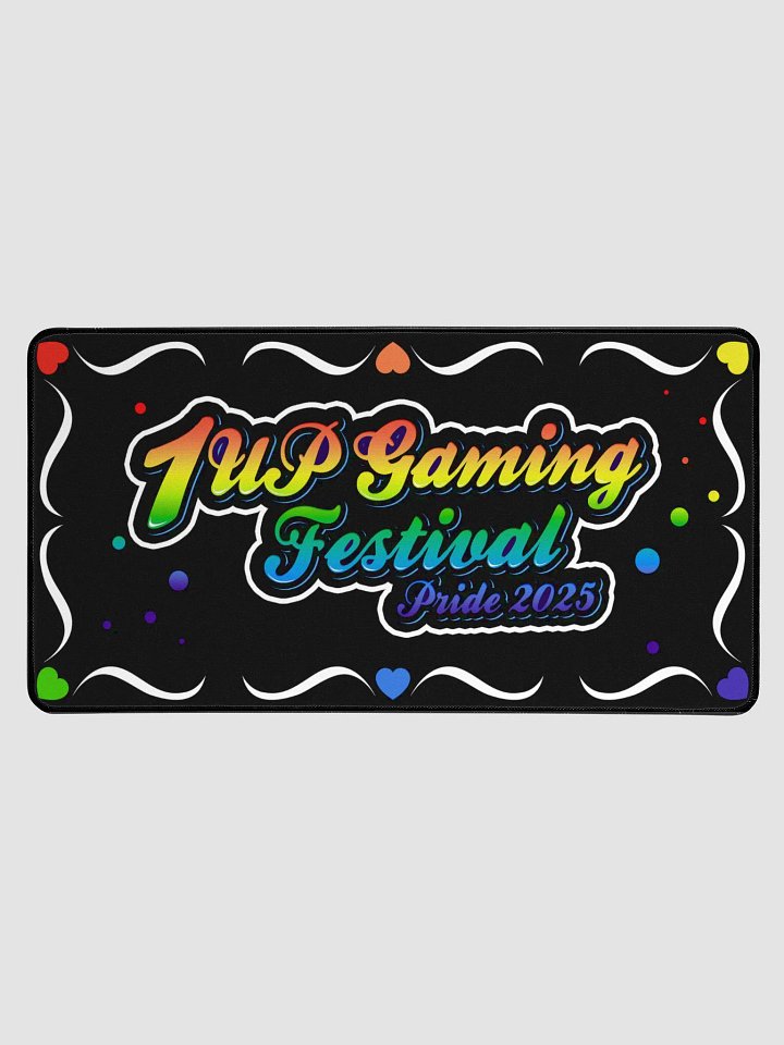 1UP Gaming Festival Pride 2025 Desk Mat 31.5 x 15.5 product image (1)