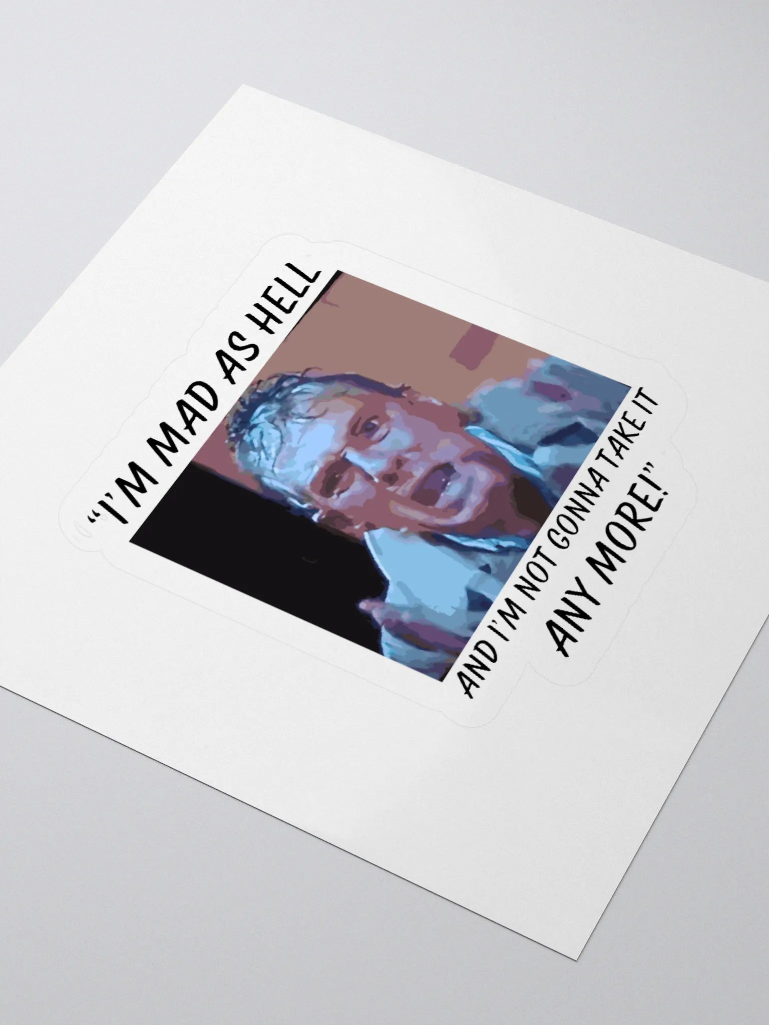 MAD AS HELL STICKER product image (3)