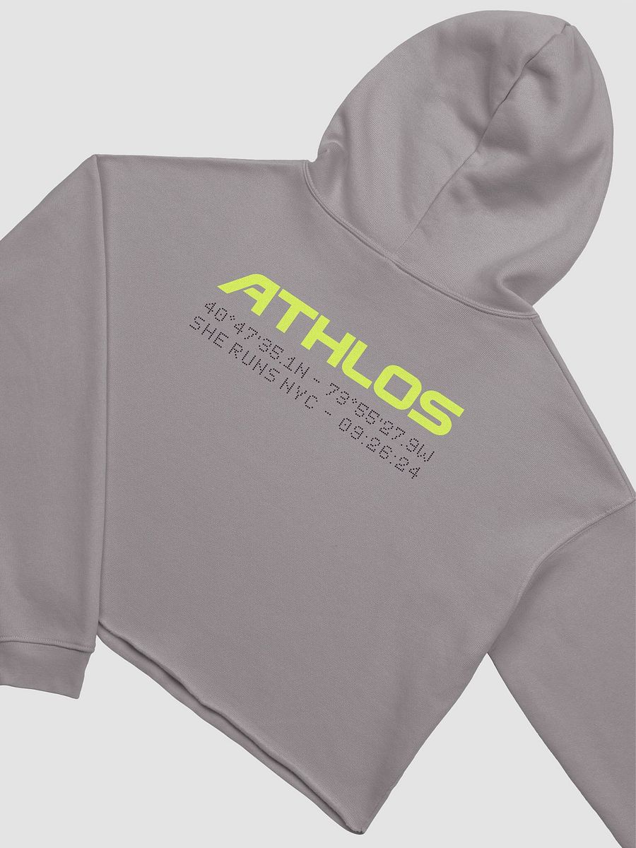 Crop ATHLOS Hoodie - Grey product image (3)