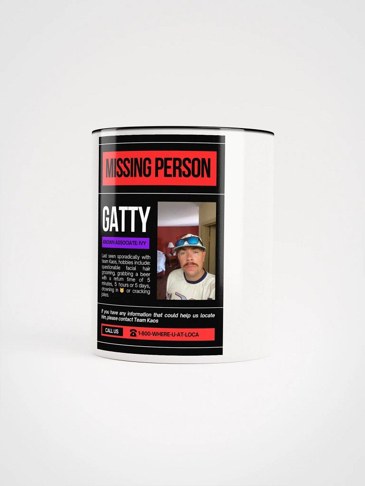 Gatty's Missing Person Mug product image (1)