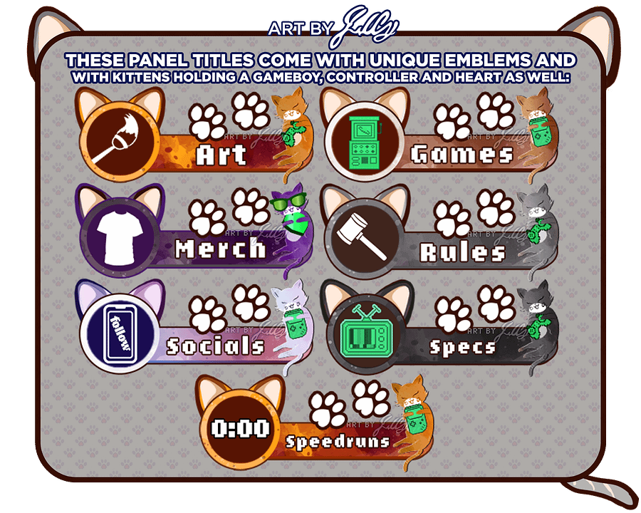 Gaming Kitty Streamer Panels product image (4)