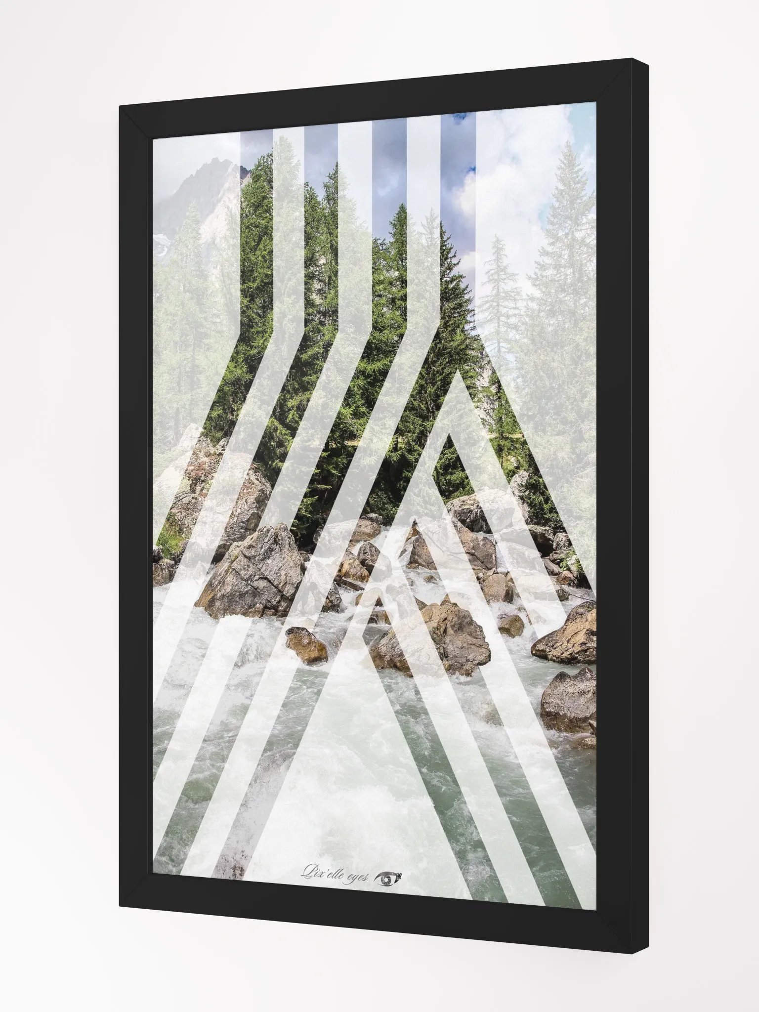 GeoGraphik Art Print – White Lavachey Torrent product image (4)