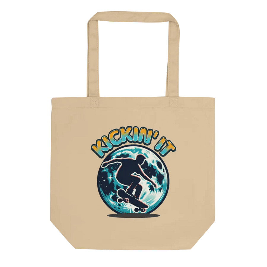 Kickin It Skateboarder Lunar Skater Tote Bag product image (1)