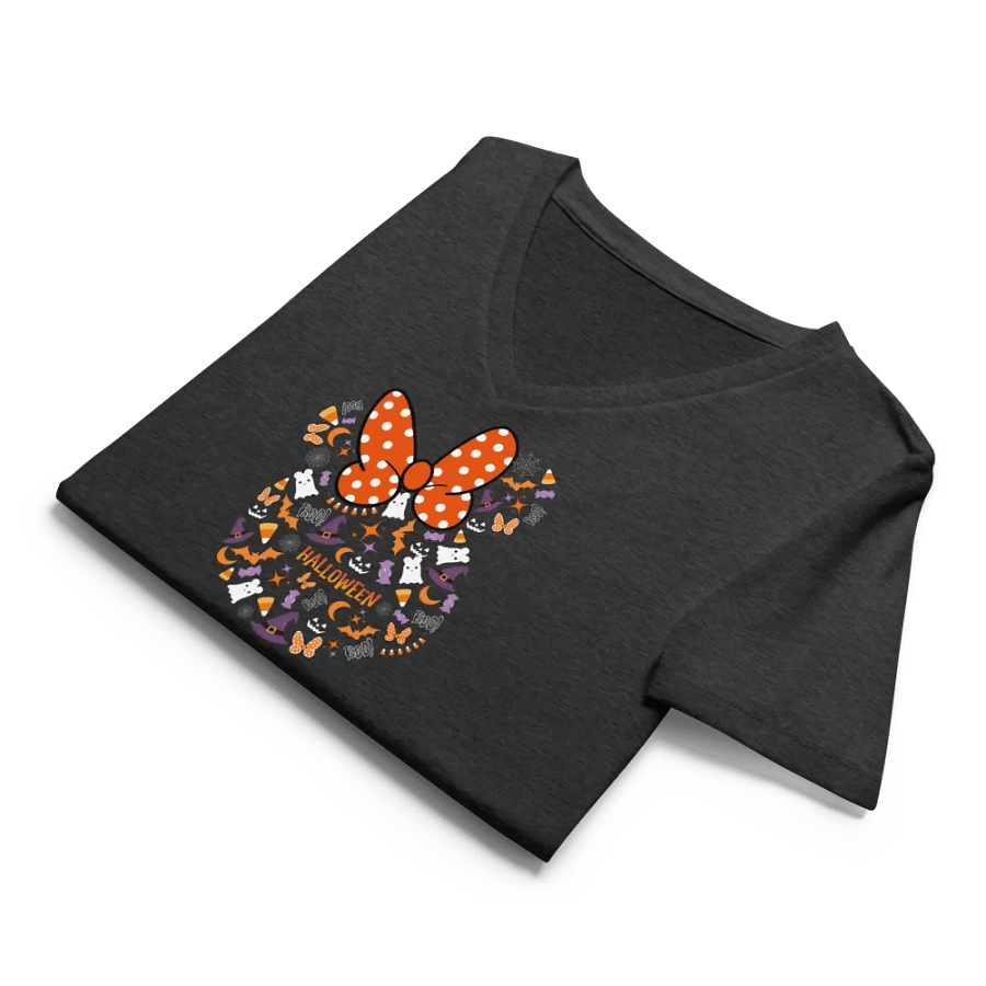 Disney Halloween Minnie Mouse Mosaic V-Neck Tee product image (33)