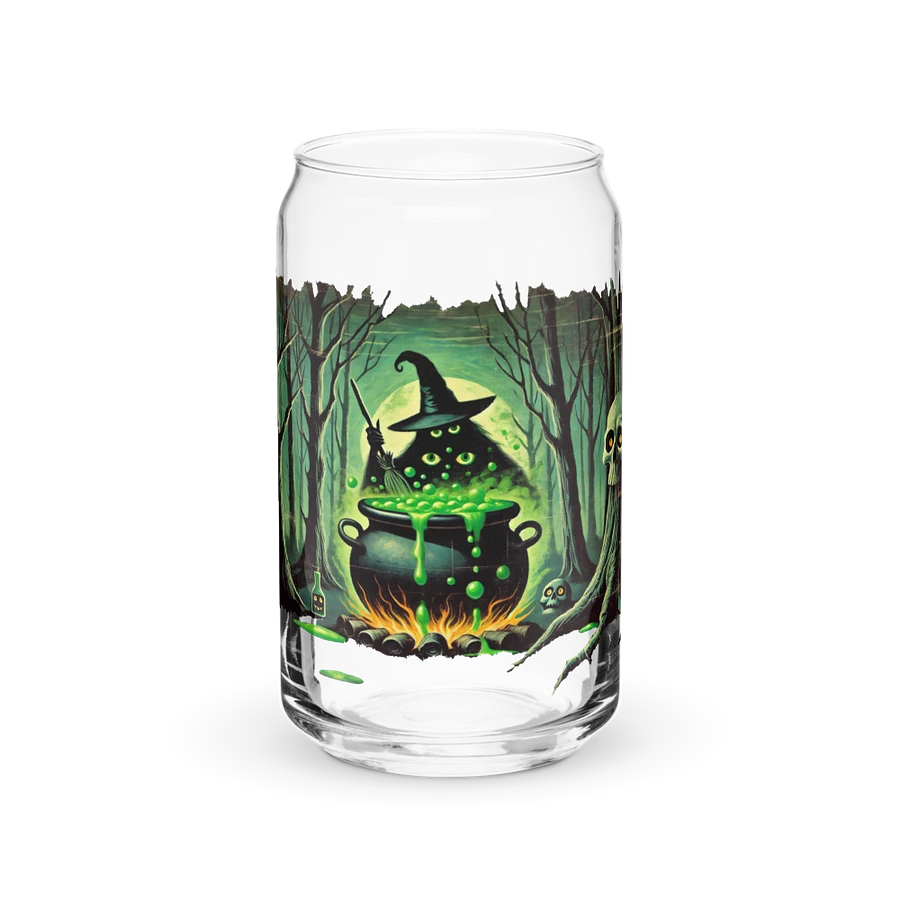 Cauldron Monster Halloween Brew Glass (Distressed Look) product image (1)