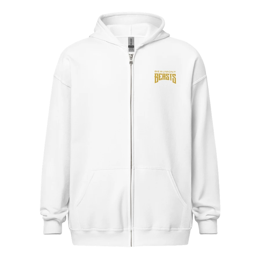 Beaumont Beasts White Zip-Up Hoodie product image (3)