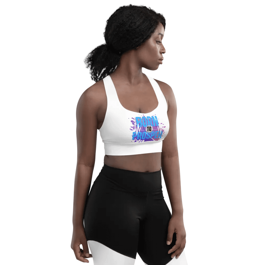 Energize Born to Prosper Padded Workout Sports Bra product image (7)