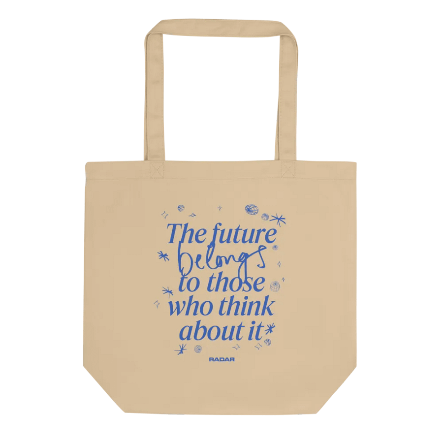 Future Tote Bag - Cream & Blue product image (1)