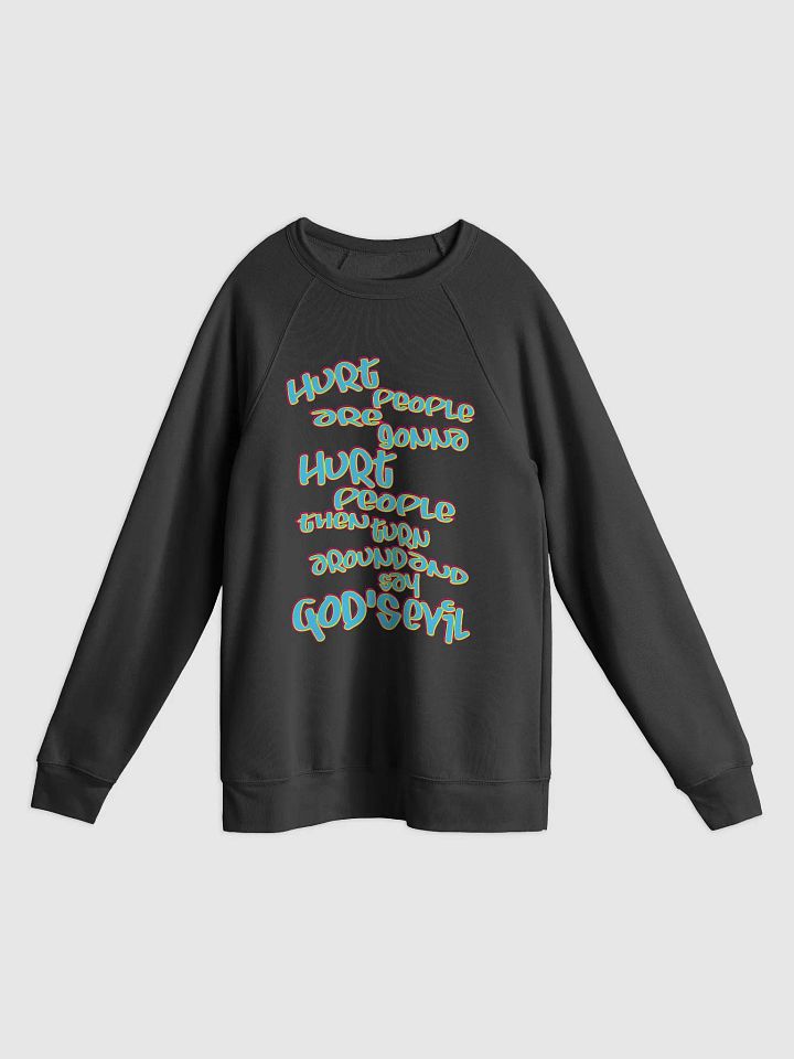 Hurt People - Blue Graffiti - Bella+Canvas Unisex Sponge Fleece Raglan Sweatshirt product image (1)