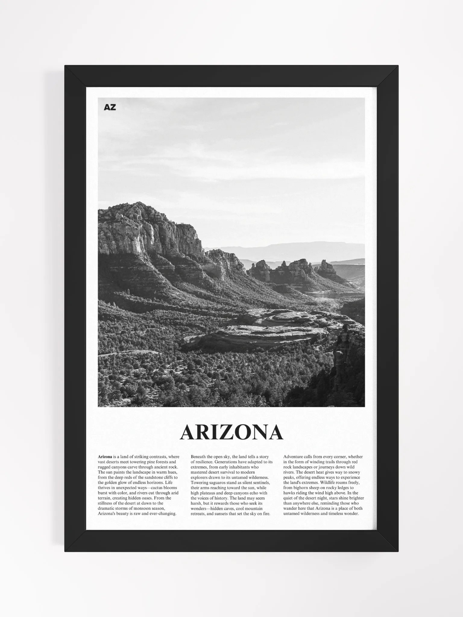 Arizona 01 Newspaper Poster | Framed product image (5)