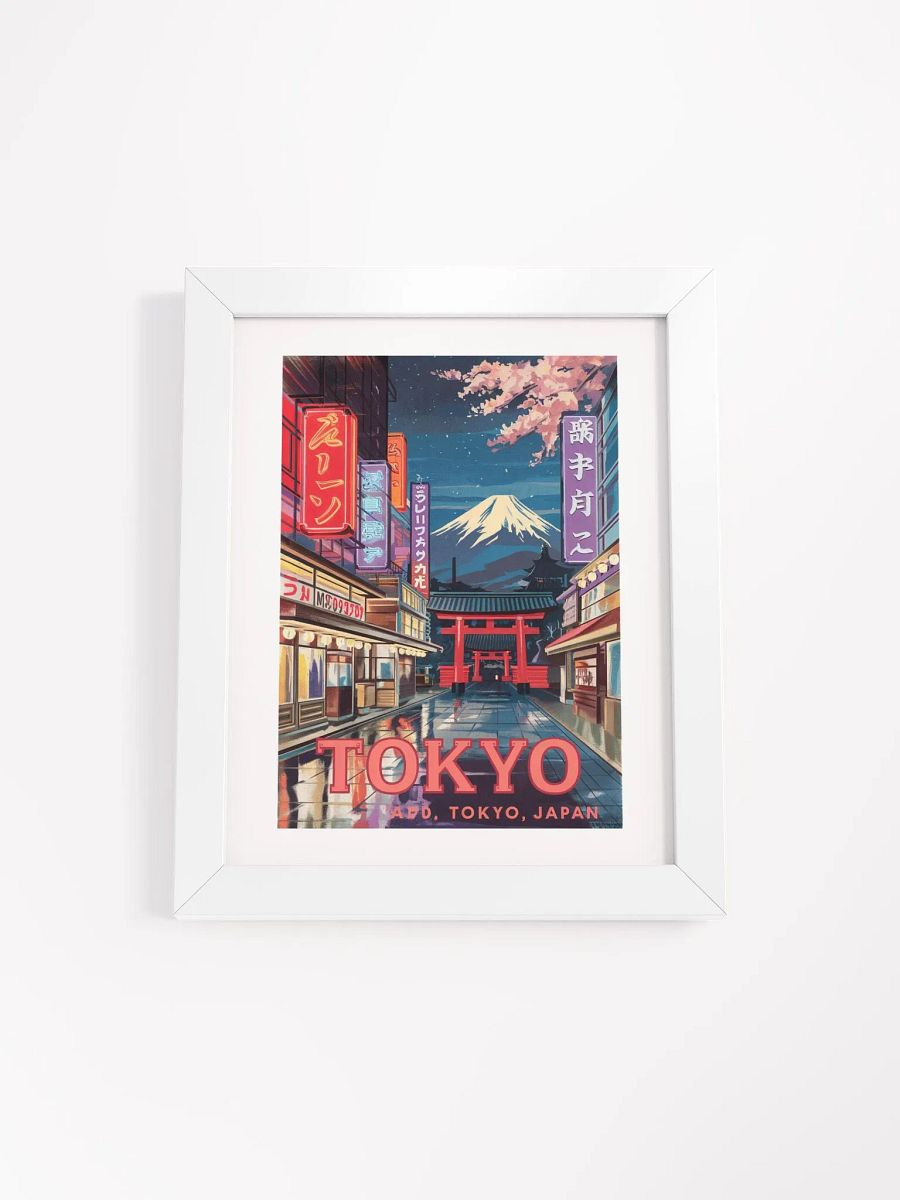 Neon Tokyo Dreamscape - Framed Art Print product image (8)