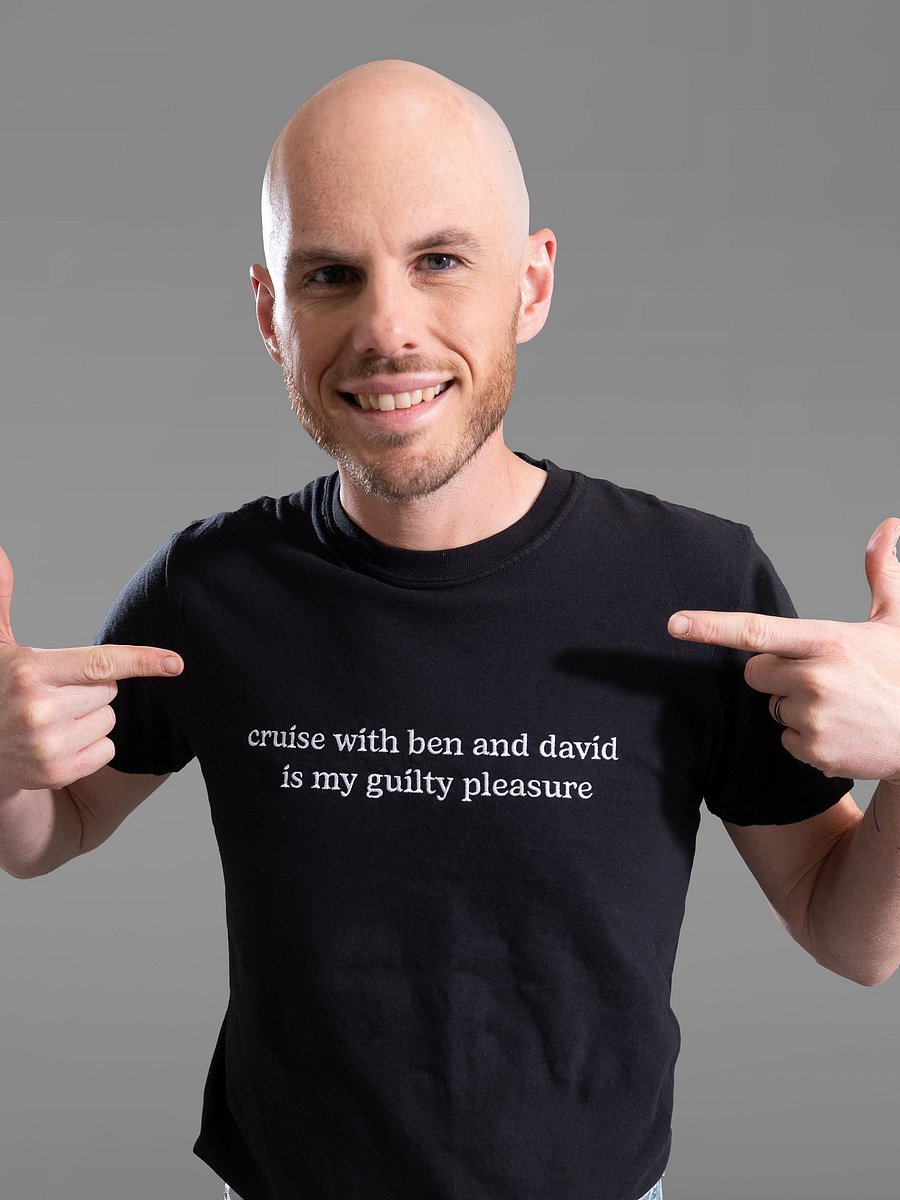 Men's Cruise With Ben & David is my Guilty Pleasure Embroidered T-Shirt product image (5)