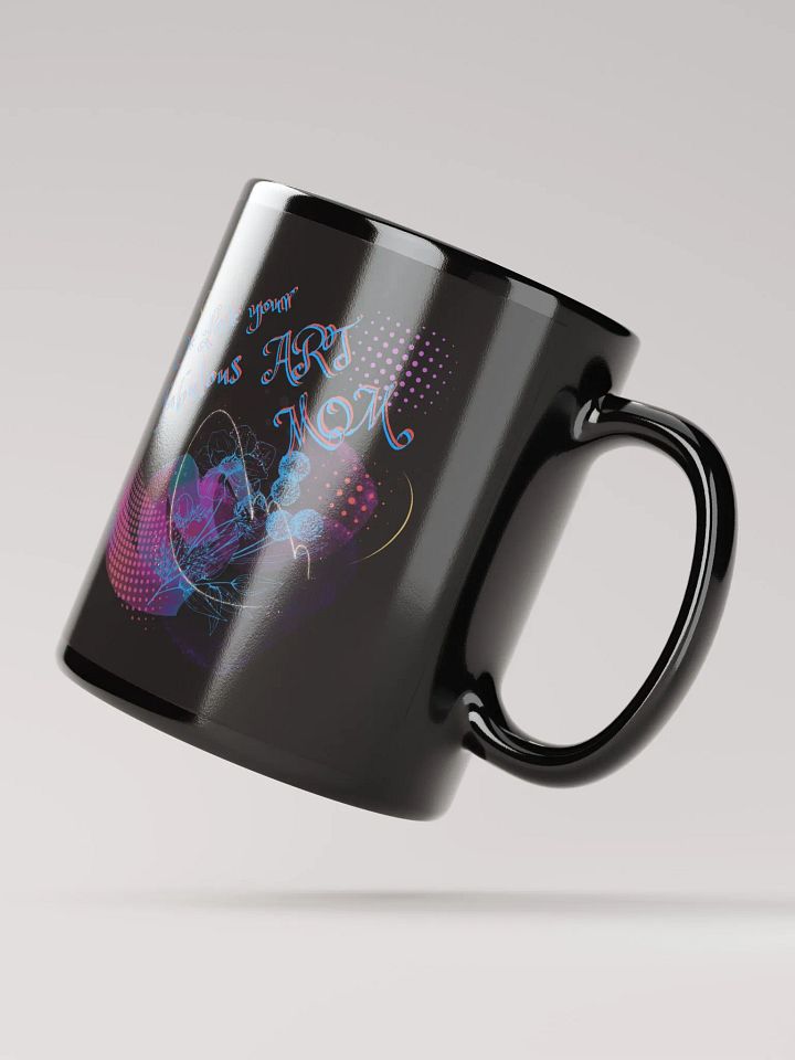 Trendy Black coffee mug for the artist in your family. Creative design ‘Love Your Fabulous Art’ Perfect gift for artist friend, mom product image (2)