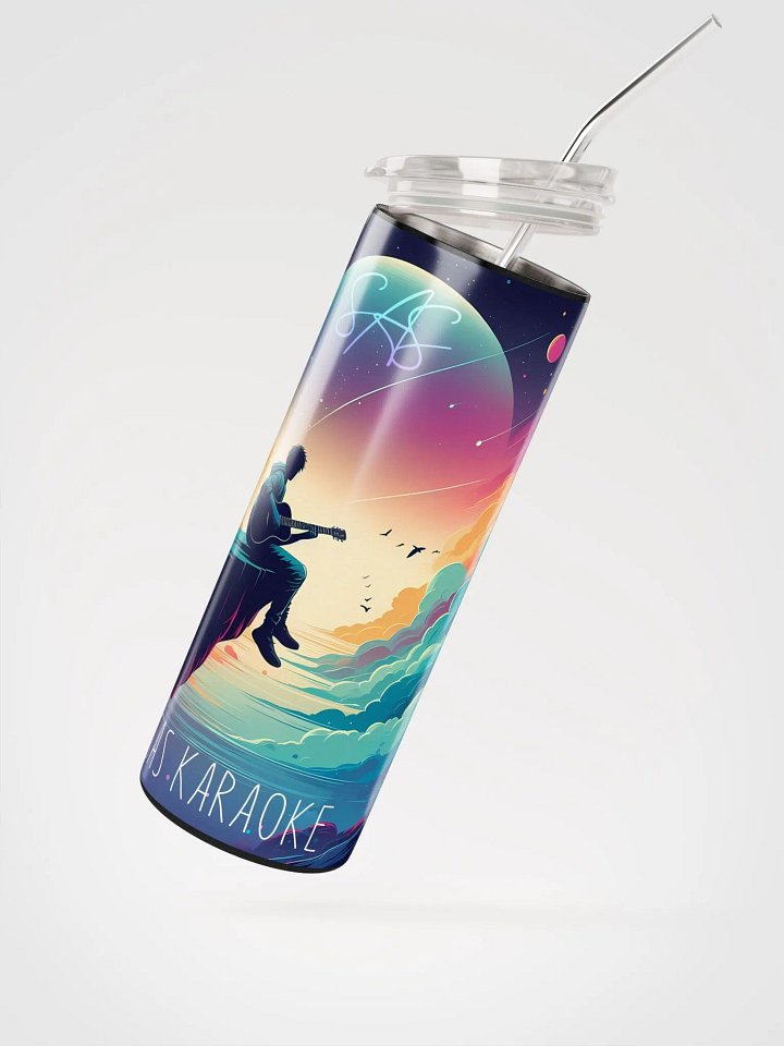 STAINLESS STEEL TUMBLER WITH STRAW 20 Oz (600 ml) product image (2)