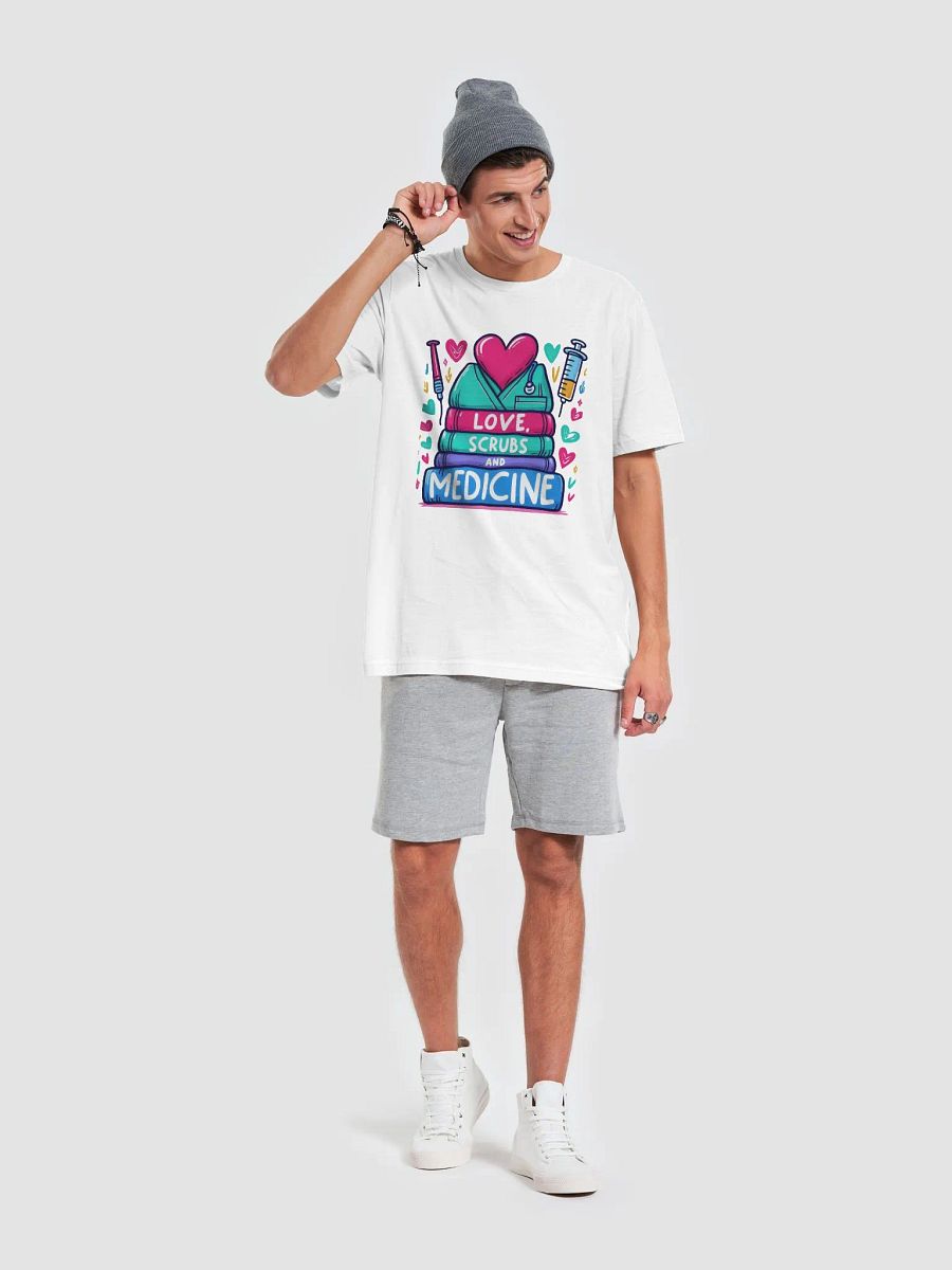 Love, Scrubs, and Medicine Illustrated T-Shirt product image (61)
