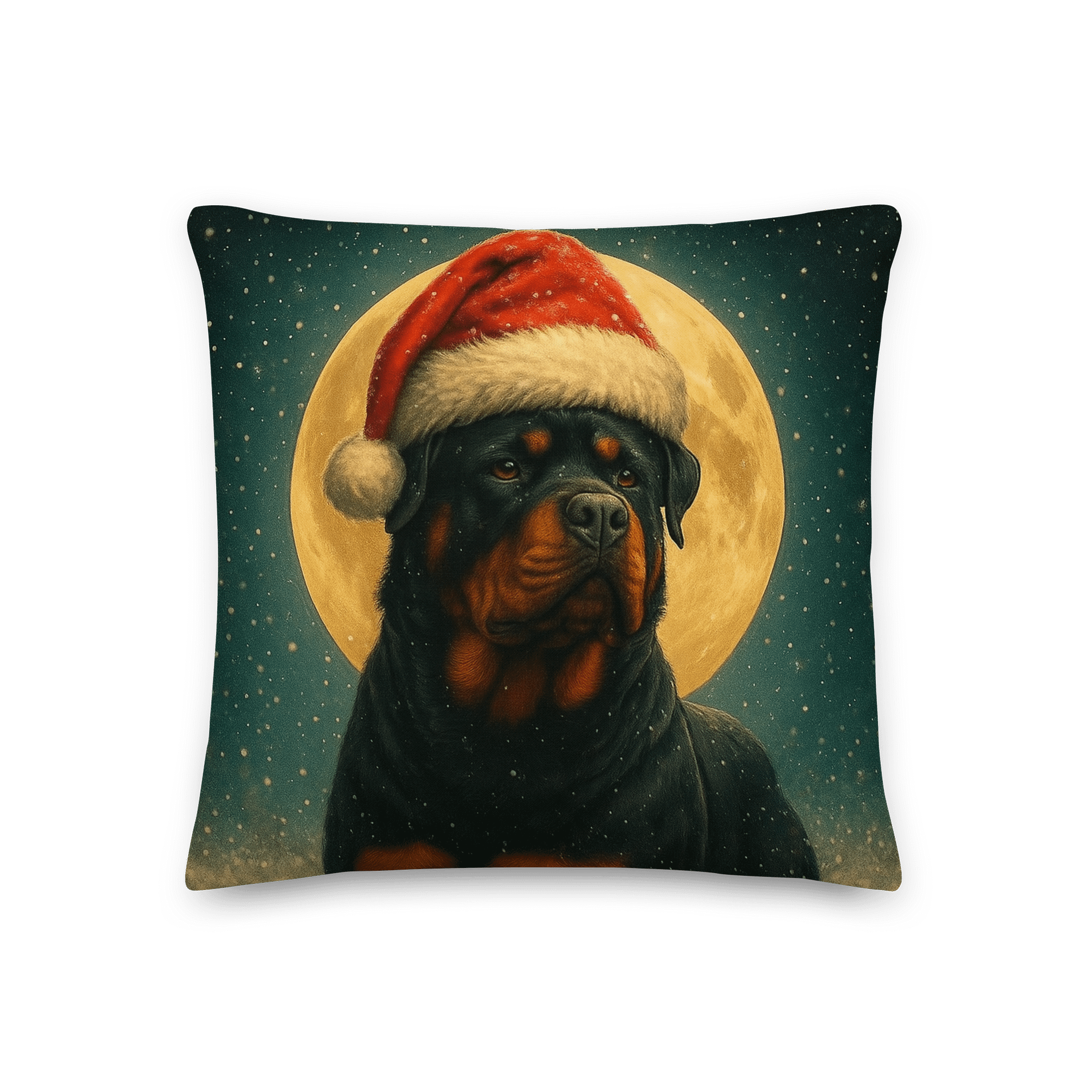 Festive Rottweiler Santa Pillow product image (1)