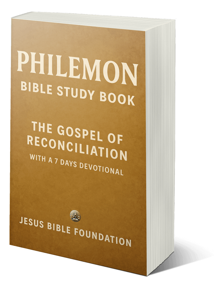Philemon Bible Study Book: The Gospel of Reconciliation With A 7 Days Devotional product image (1)
