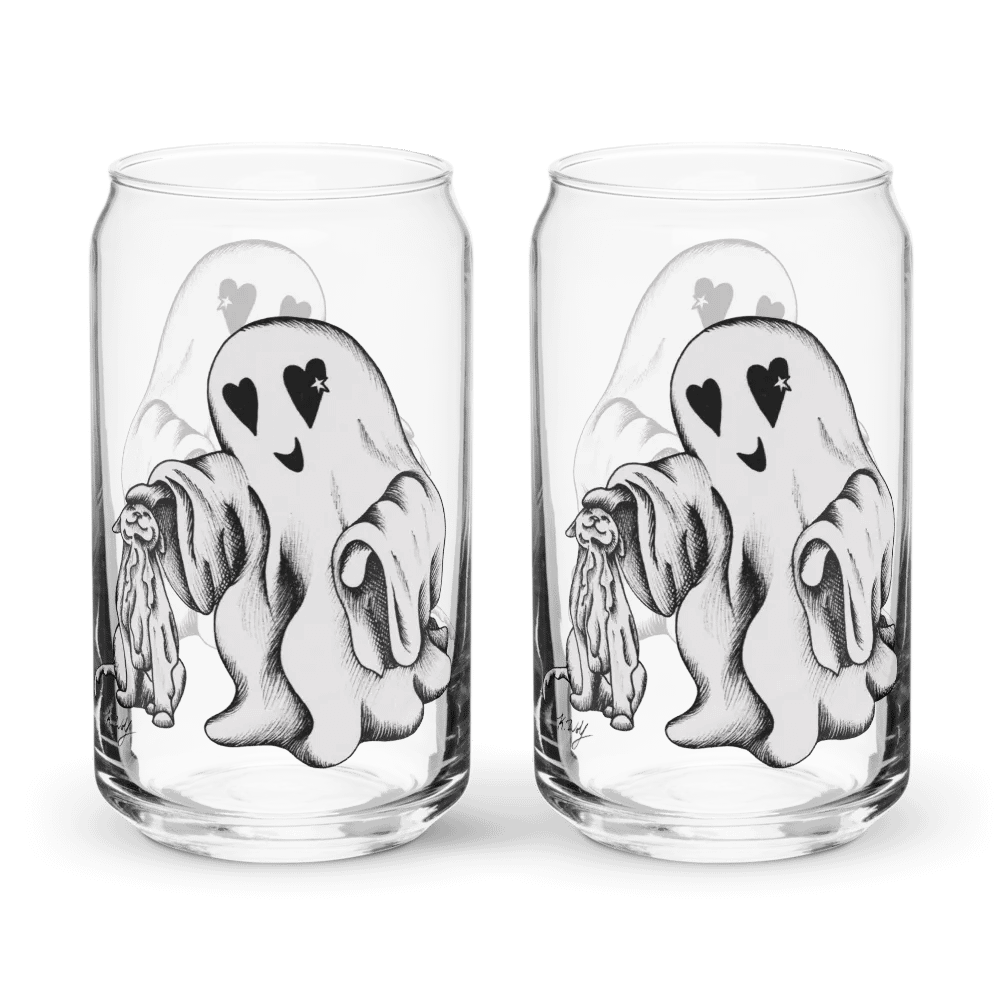 Ghost Cat and Ghost, Can-Shaped Glass product image (8)