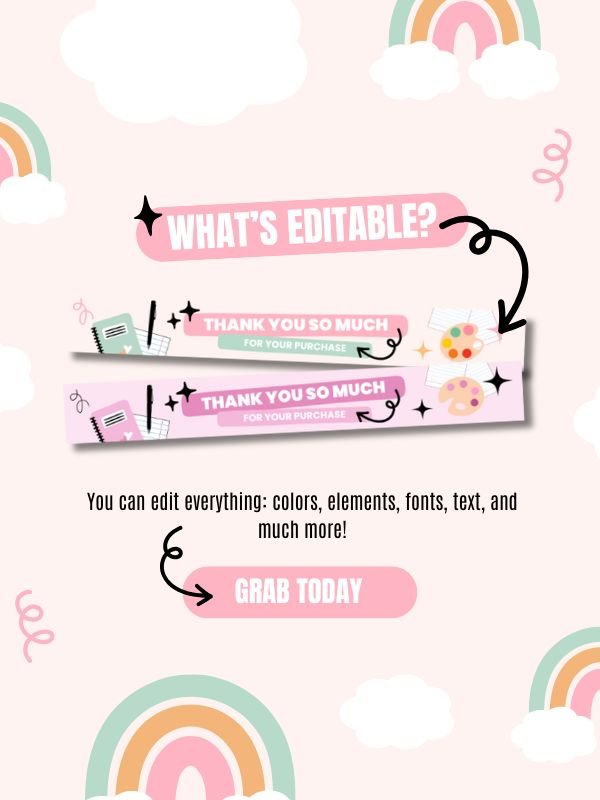 Whimsical MRR/PLR Etsy Receipt Banners product image (8)