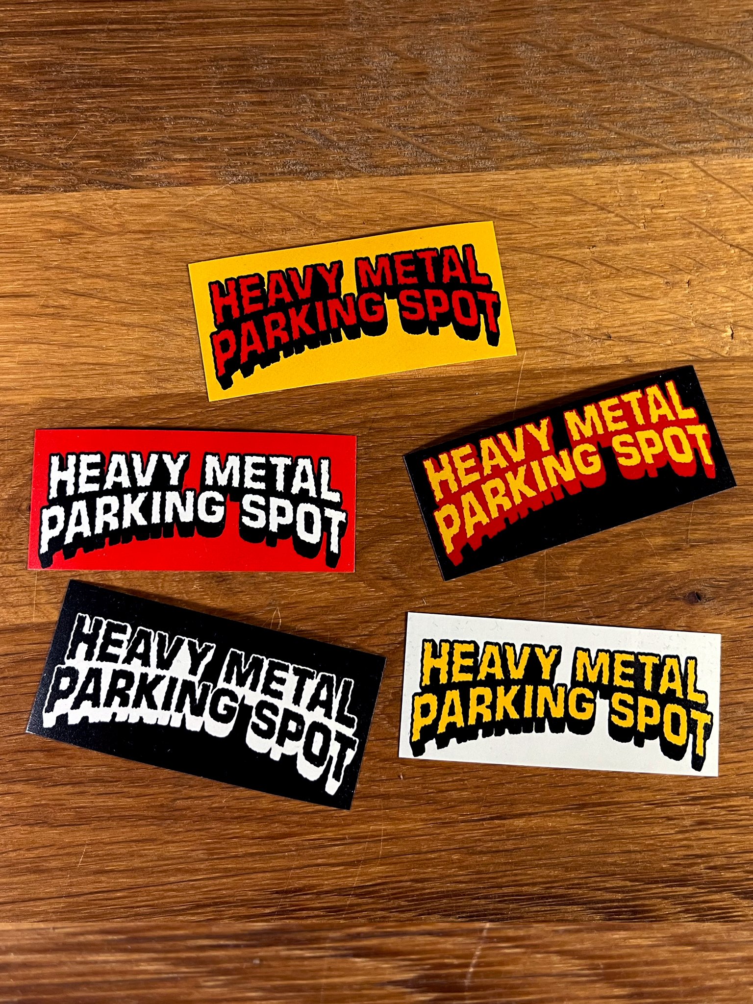 Heavy Metal Parking Spot Sticker Party Pack product image (2)