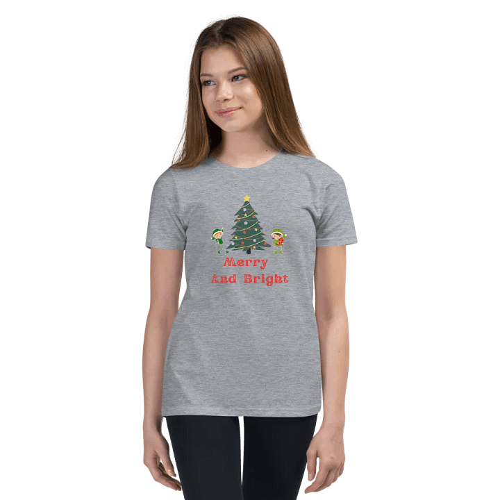 Merry And Bright Elf Youth T-Shirt product image (115)