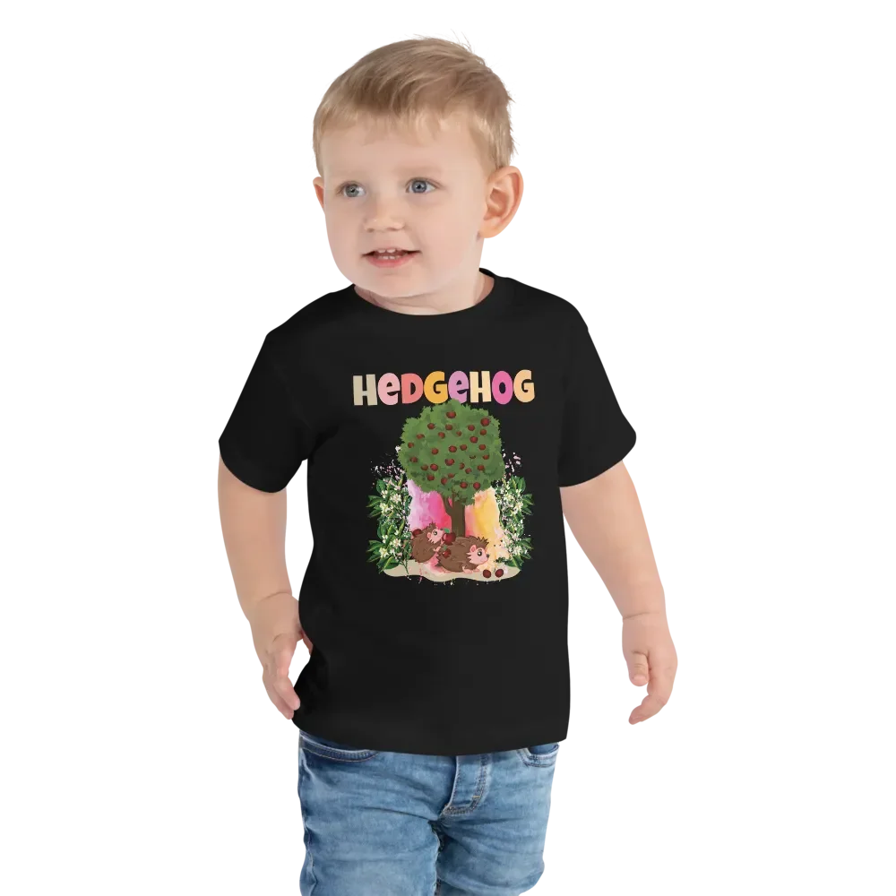 Hedgehog Cute Colorful Funny Bella +Canvas Toddler T-Shirt – Fun Gift for Kids product image (4)