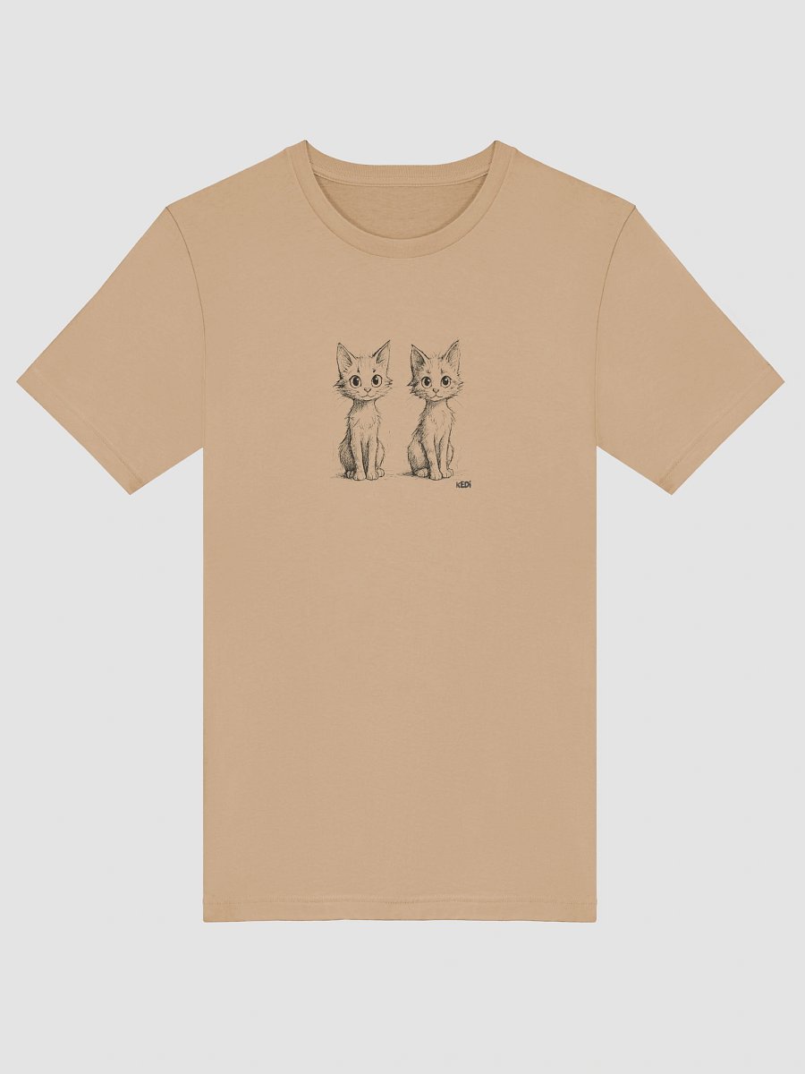 Whimsical Cat Duo Sketch T-Shirt product image (65)