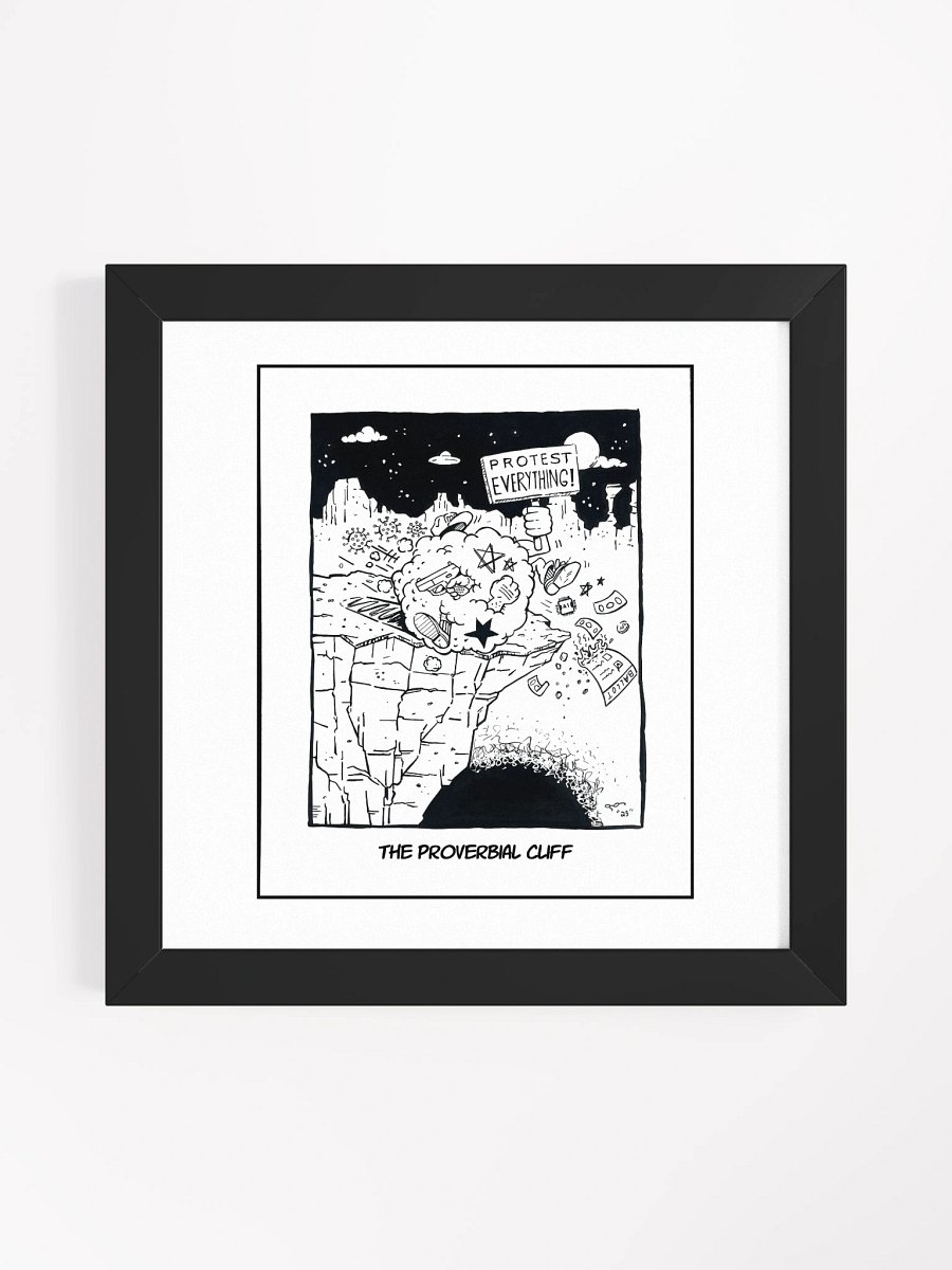 The Proverbial Cliff - Framed product image (1)