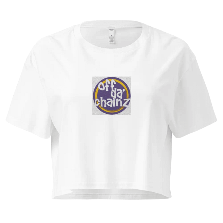 Women white Off Da Chainz crop top product image (1)