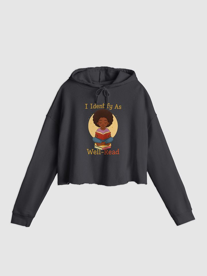 I Identify As Well Read Crop Hoodie product image (2)