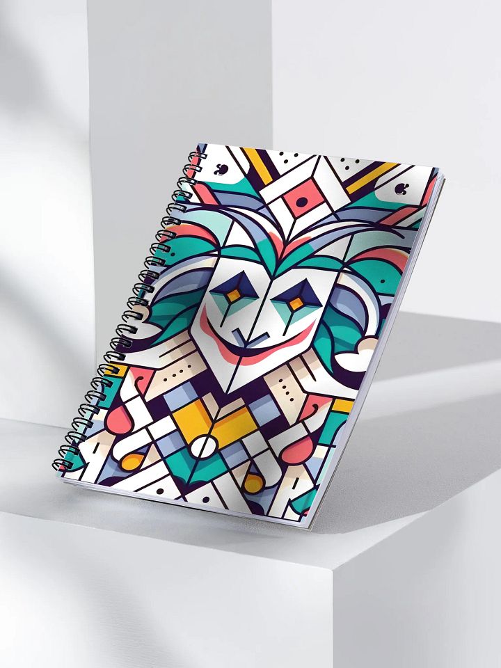 Geometric Jester Spiral Notebook product image (2)
