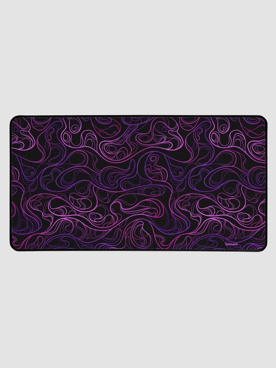 BLACK SWIRL - Desk mat 15.5 x 31