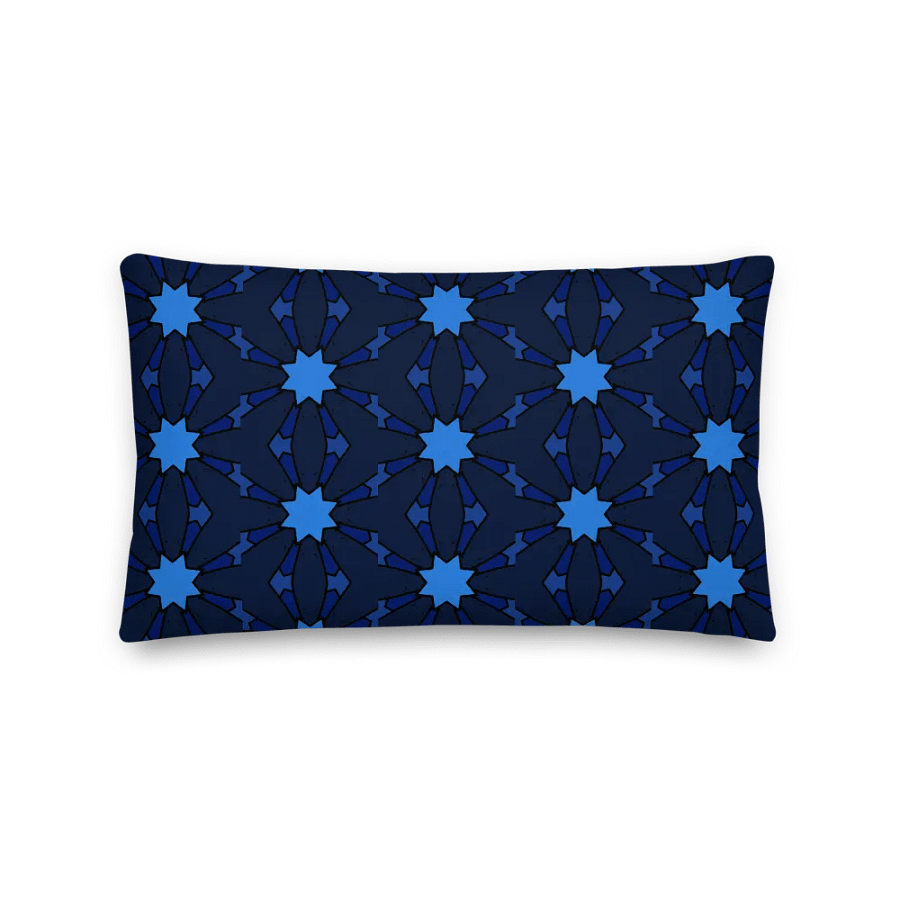 Blues 1 Throw Pillow in Design p4mOctagon_20250110_202421 product image (2)