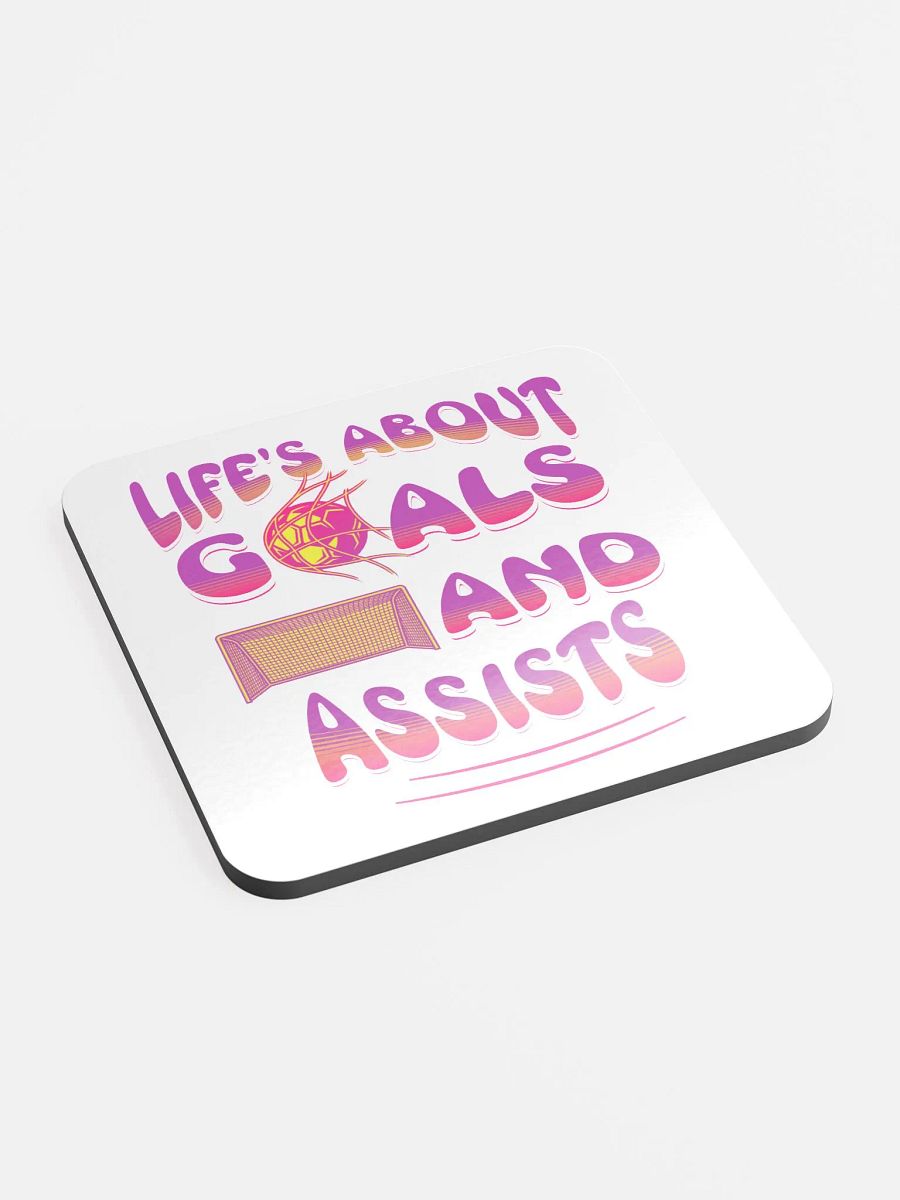 Lifes About Goals And Assists Soccer Coaster Set product image (3)