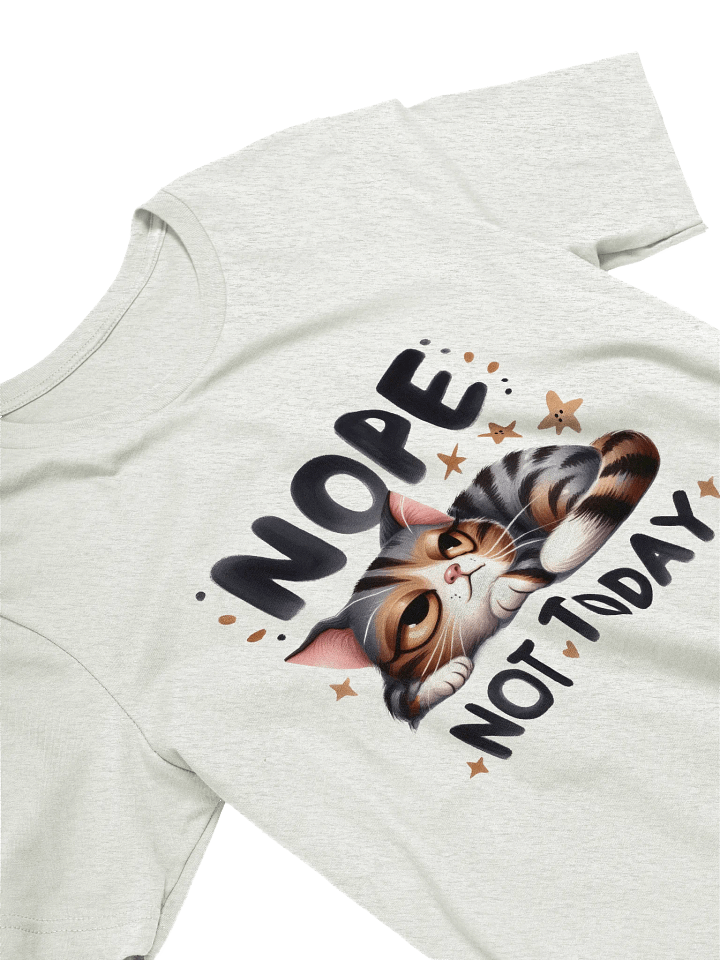 Nope Cat Relaxed T-Shirt product image (2)