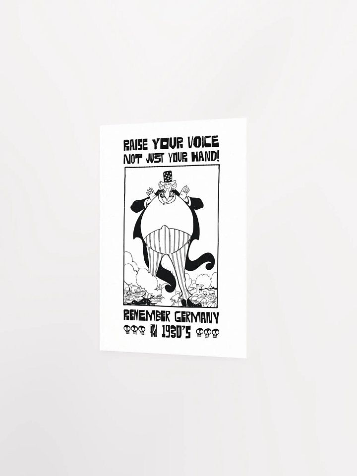 Raise Your Voice Not Your Hand Political Student Poster product image (14)