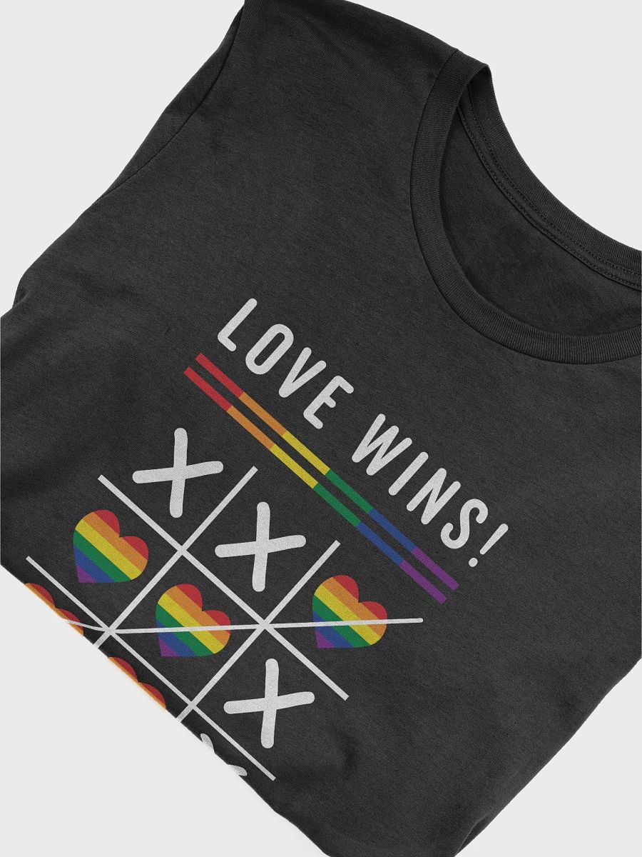 Tic Tac Toe Love Wins LGBTQ Gay Pride T-Shirt product image (4)