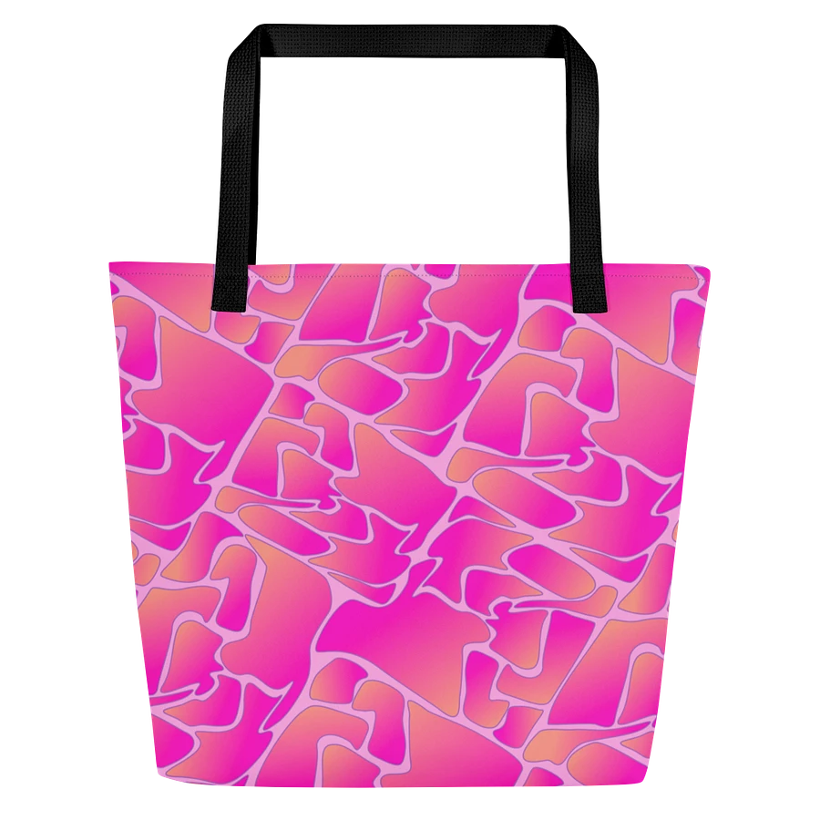 Crazy Paving Pink Pattern All Over Print Tote product image (2)