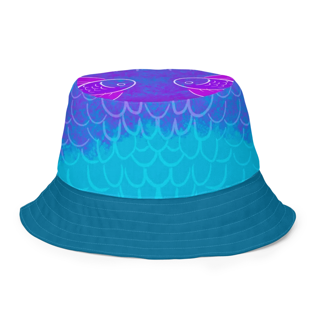 Gone Fwishing - white All over print bucket hat product image (3)