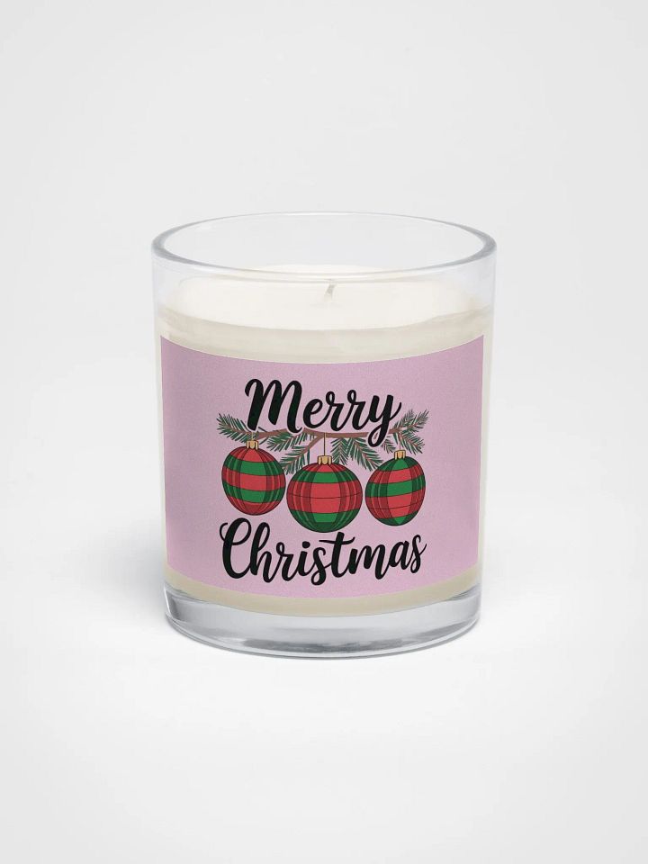 Simple Yet Expressive Merry Christmas Design wax candle product image (1)