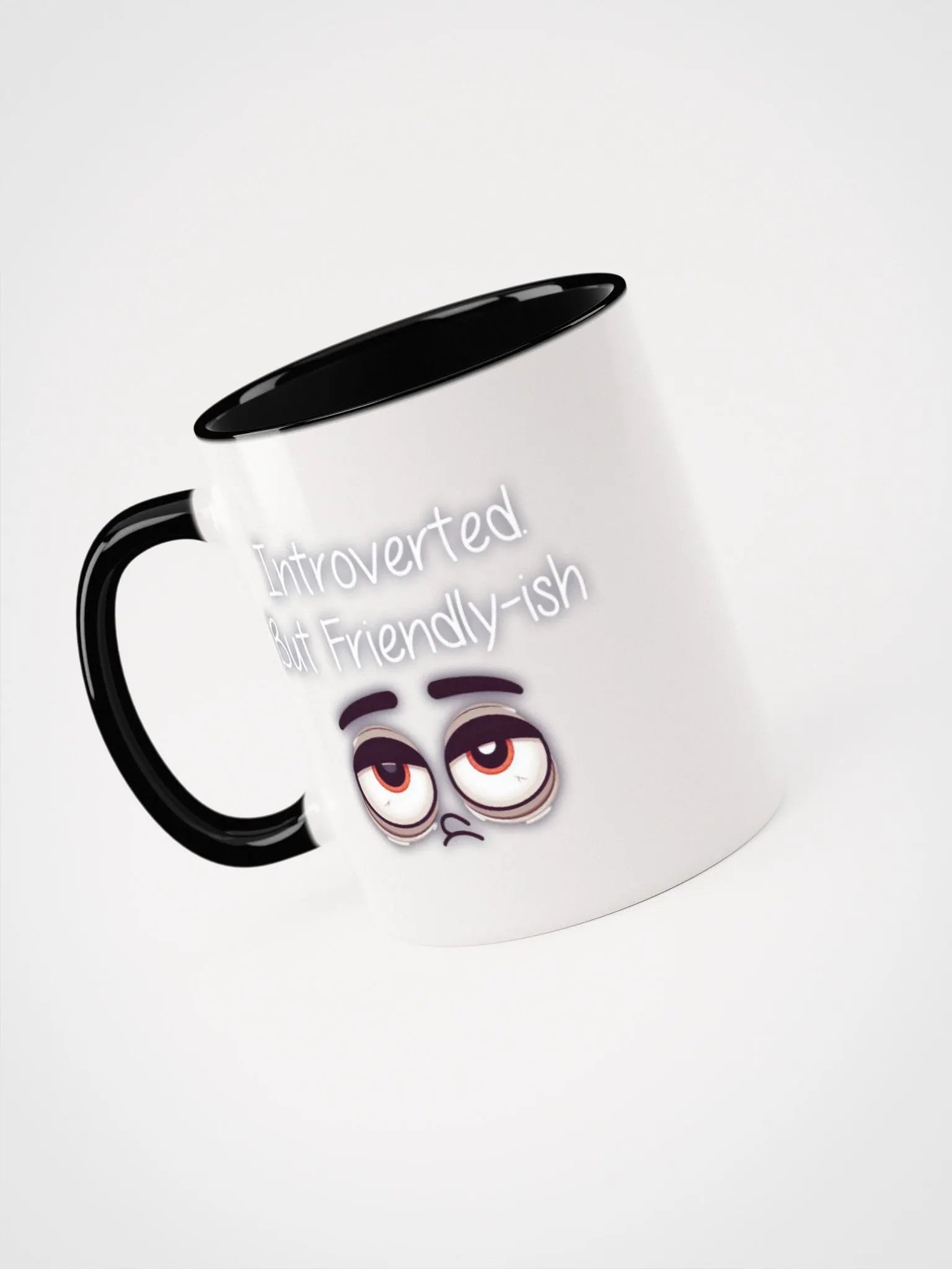 Introverted but friendly-ish Ceramic Mug with Color Inside product image (31)