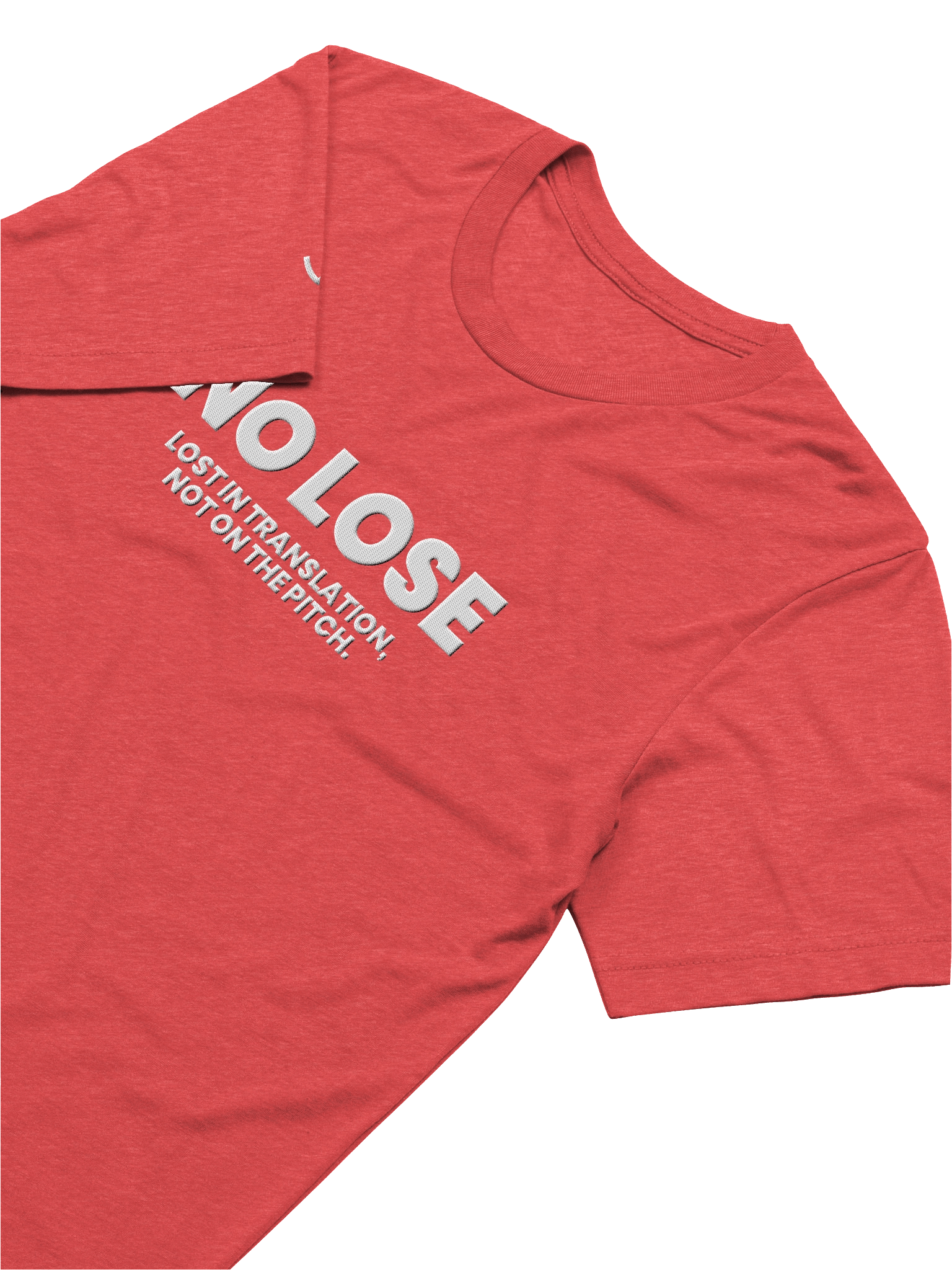 NO LOSE Red Triblend Short Sleeve T-Shirt product image (5)