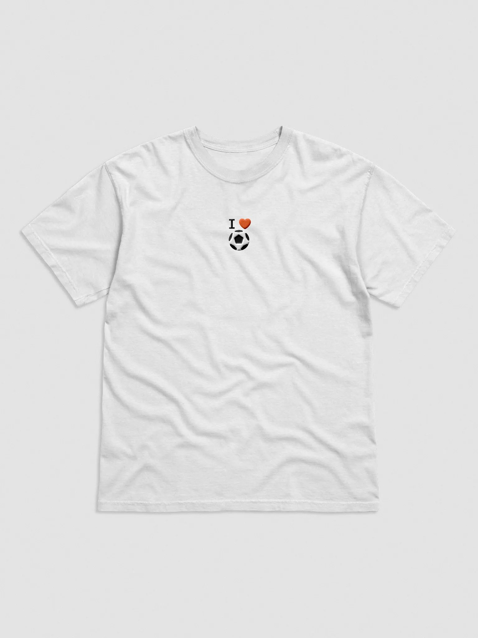 I Love Soccer Emblem On Short Sleeve T product image (1)