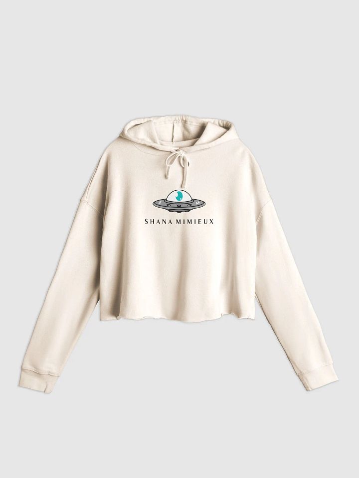 Grey UFO Cropped Hoodie product image (1)