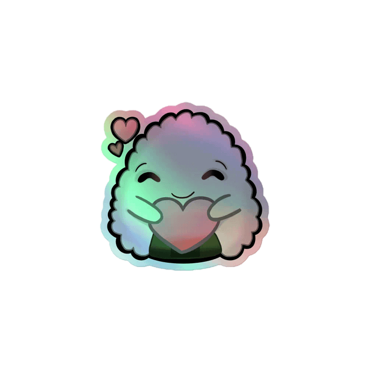 Pink Heart Riceball Sticker product image (1)